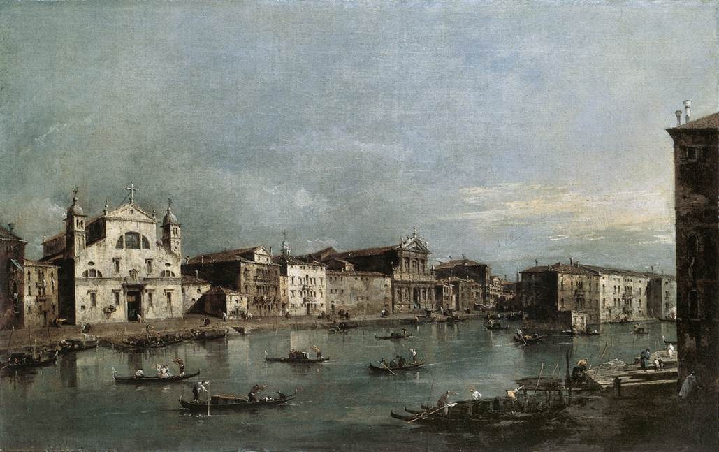 The Grand Canal with Santa Lucia and the Scalzi dfh